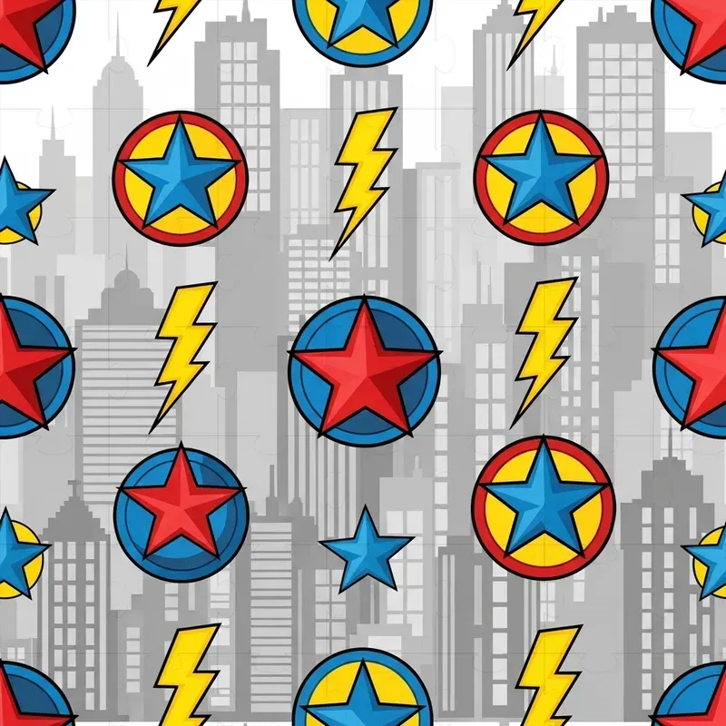 Cute Seamless Kids Textile Pattern Tiles