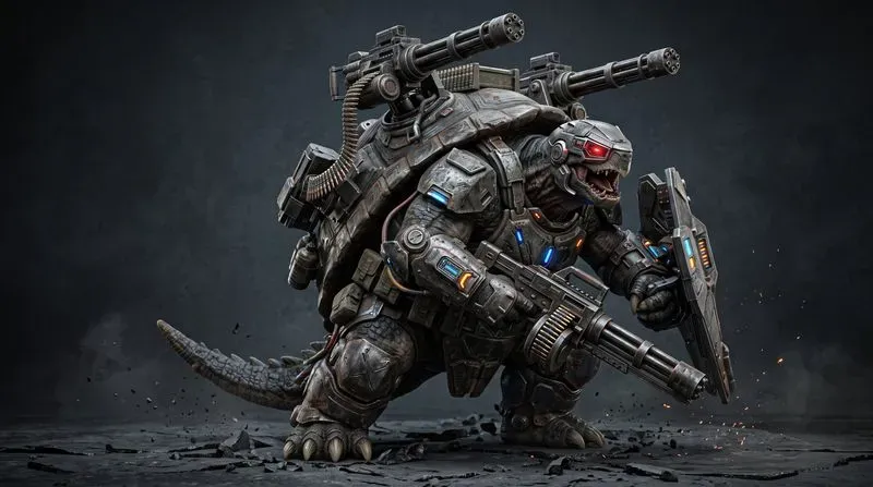Mutant War Armor Animals 3D