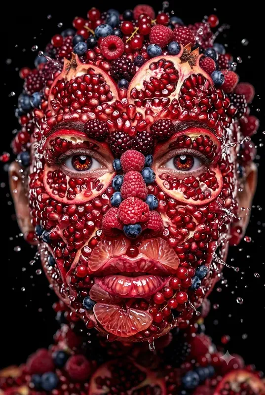 Hyperreal Object Face Art