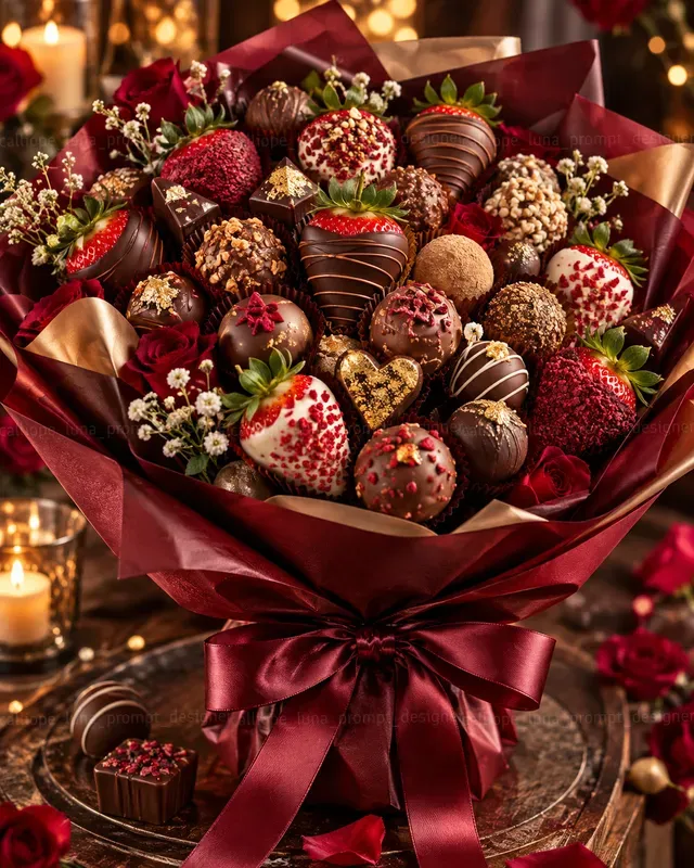 Hyperrealistic Food Bouquets