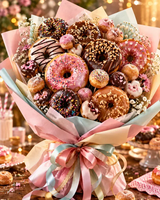 Hyperrealistic Food Bouquets