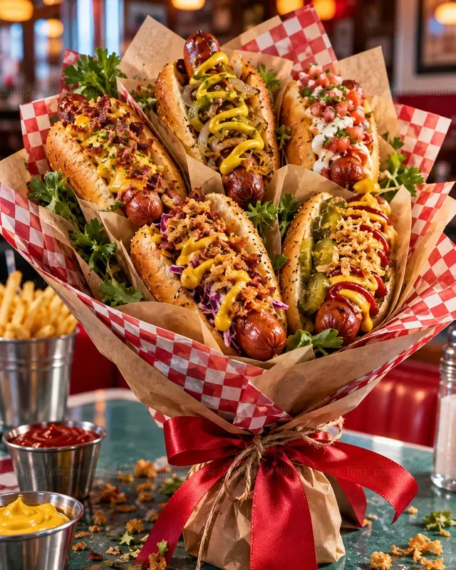 Hyperrealistic Food Bouquets