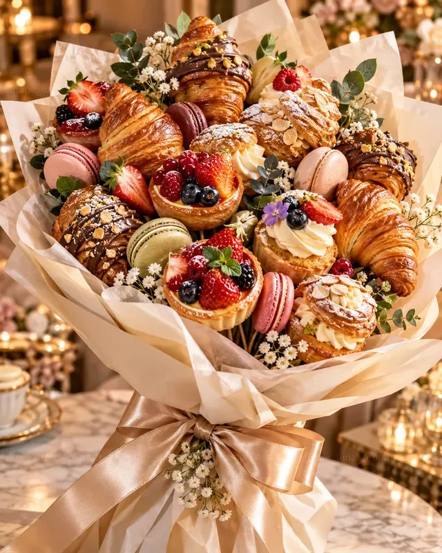 Hyperrealistic Food Bouquets