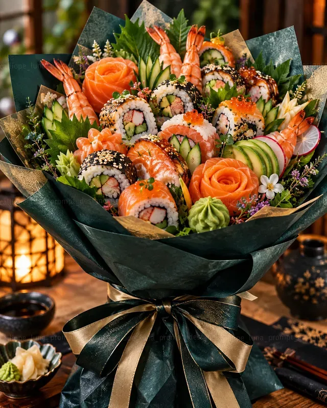 Hyperrealistic Food Bouquets