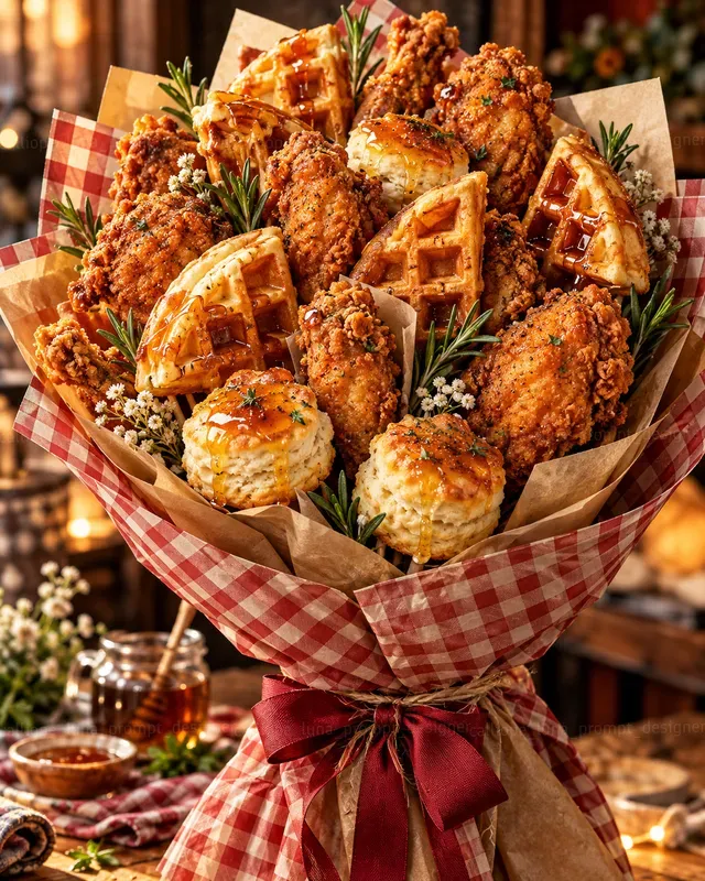 Hyperrealistic Food Bouquets