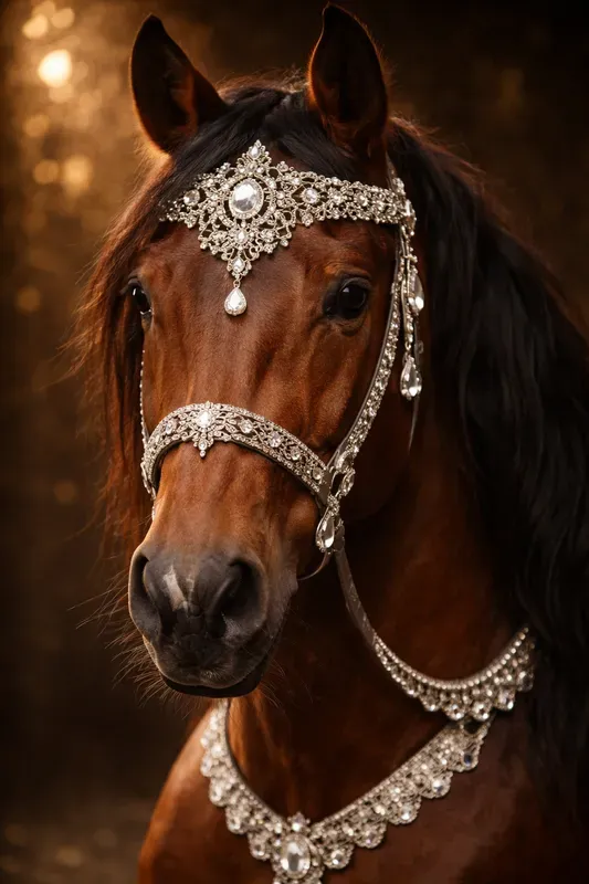 Elegant Animal Portraits With Jewelry