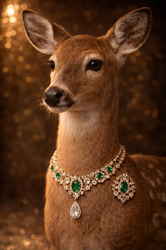 Elegant Animal Portraits With Jewelry