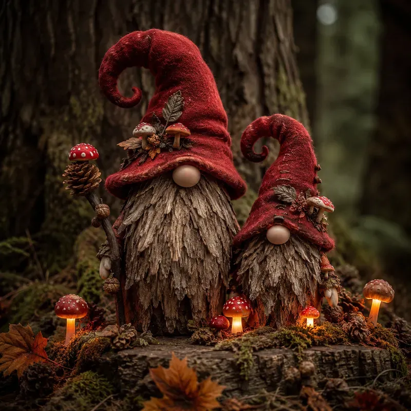 Whimsical Handmade Gnomes