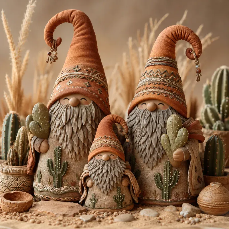 Whimsical Handmade Gnomes