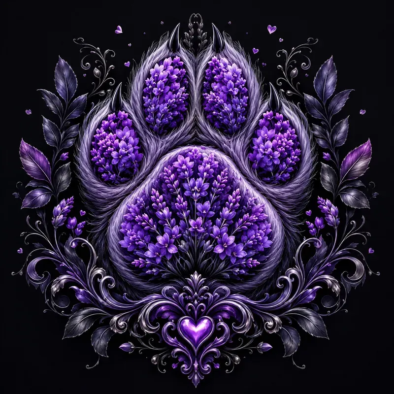 Fantasy Animal Floral Paw Art Sets