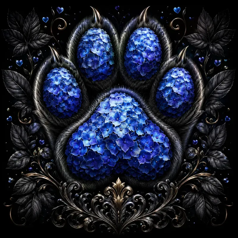 Fantasy Animal Floral Paw Art Sets