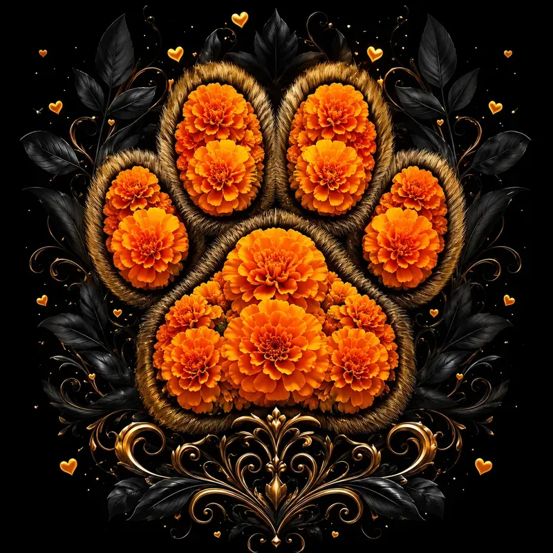 Fantasy Animal Floral Paw Art Sets