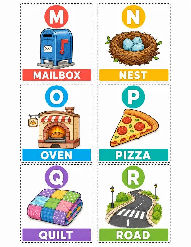 Preschool Phonics Sound Cards Generator