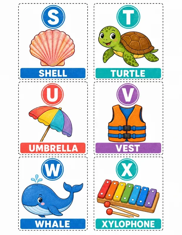 Preschool Phonics Sound Cards Generator