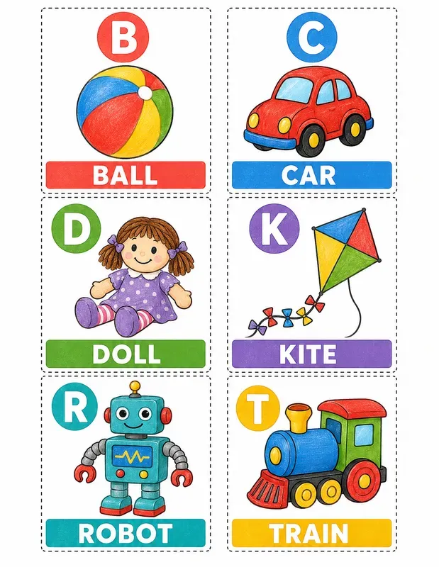 Preschool Phonics Sound Cards Generator
