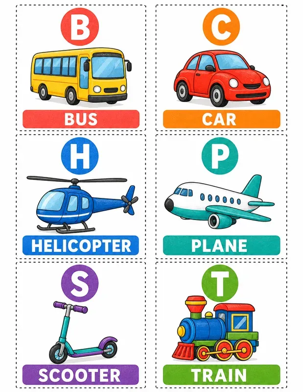 Preschool Phonics Sound Cards Generator