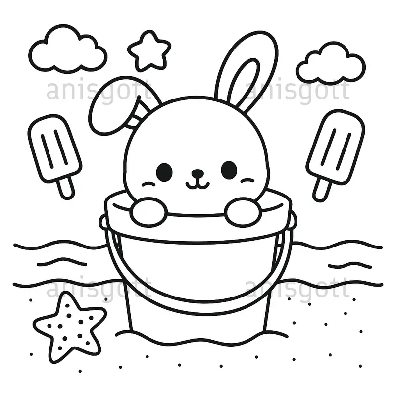 Kdp Summer Animal Peekout Coloring Pages