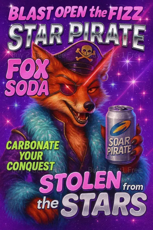 Y2k Food Drink Poster Ads