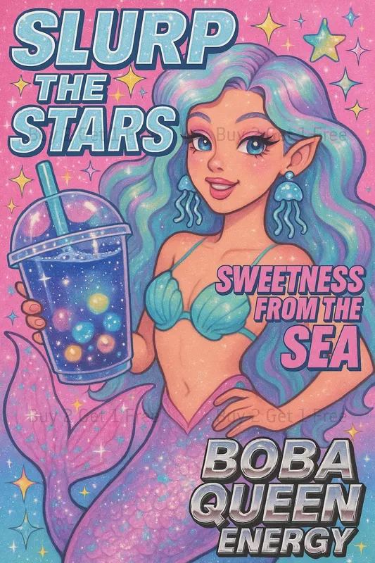 Y2k Food Drink Poster Ads