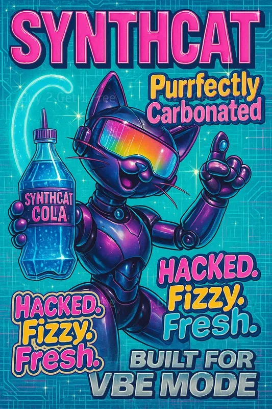 Y2k Food Drink Poster Ads