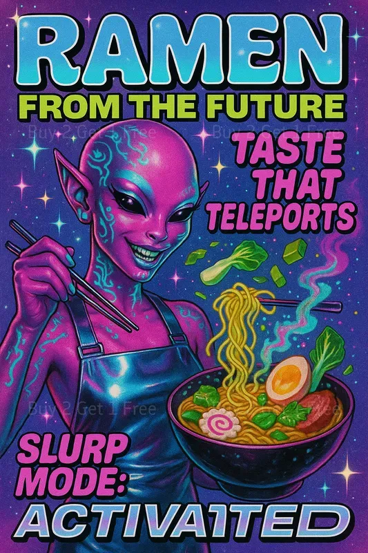 Y2k Food Drink Poster Ads