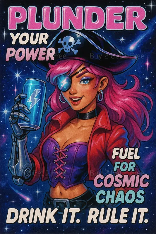 Y2k Food Drink Poster Ads