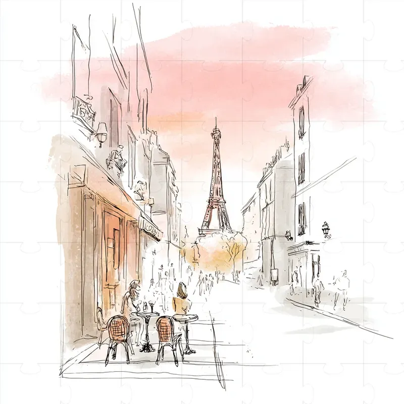 Minimalist Sketch And Wash Illustrations