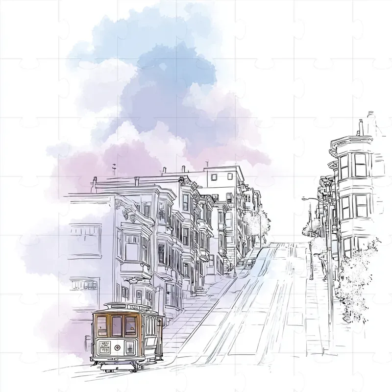 Minimalist Sketch And Wash Illustrations