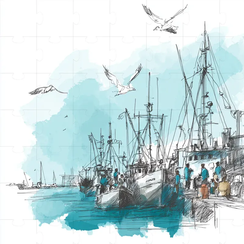 Minimalist Sketch And Wash Illustrations