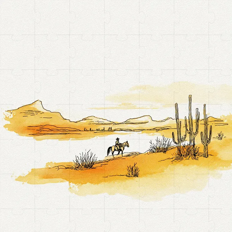 Minimalist Sketch And Wash Illustrations