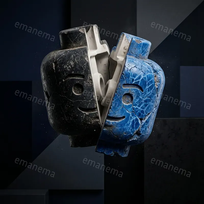 Dark Lego Minifigure Head Posters
