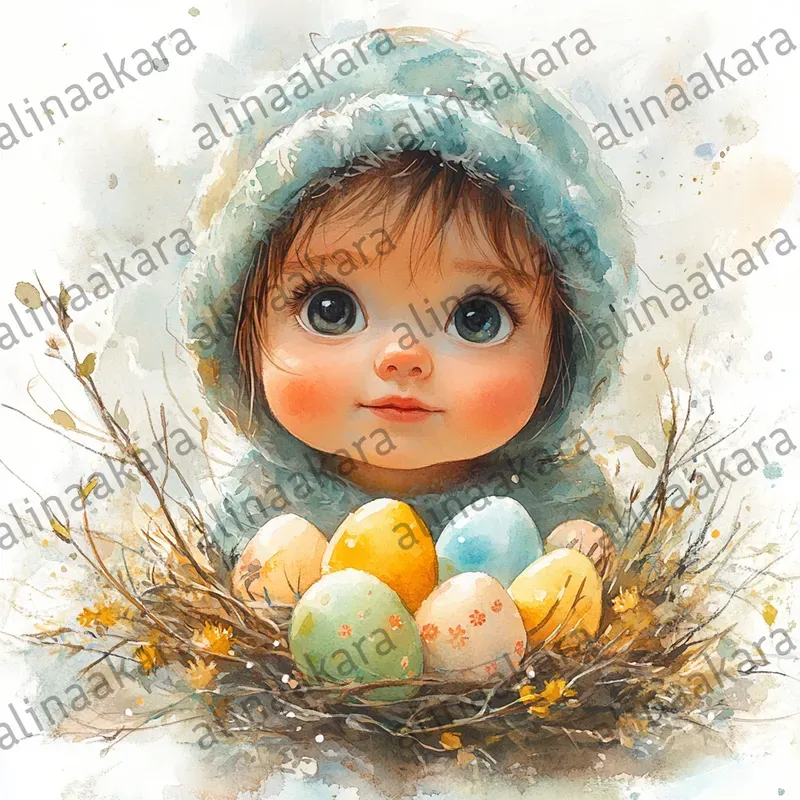 Cute Easter Illustrations