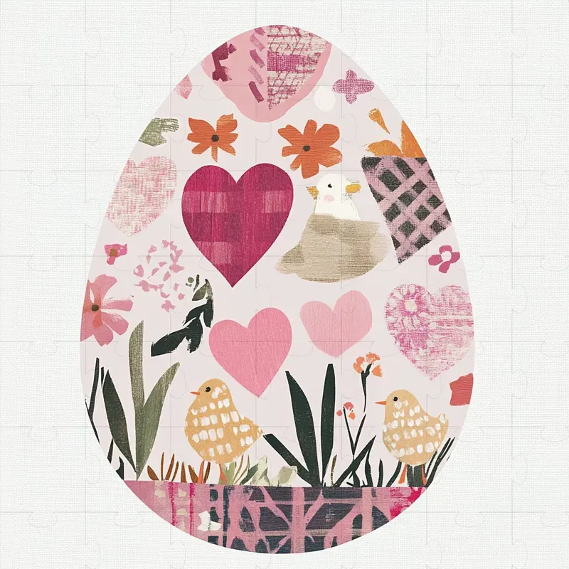 Easter Spring Double Exposure Cliparts