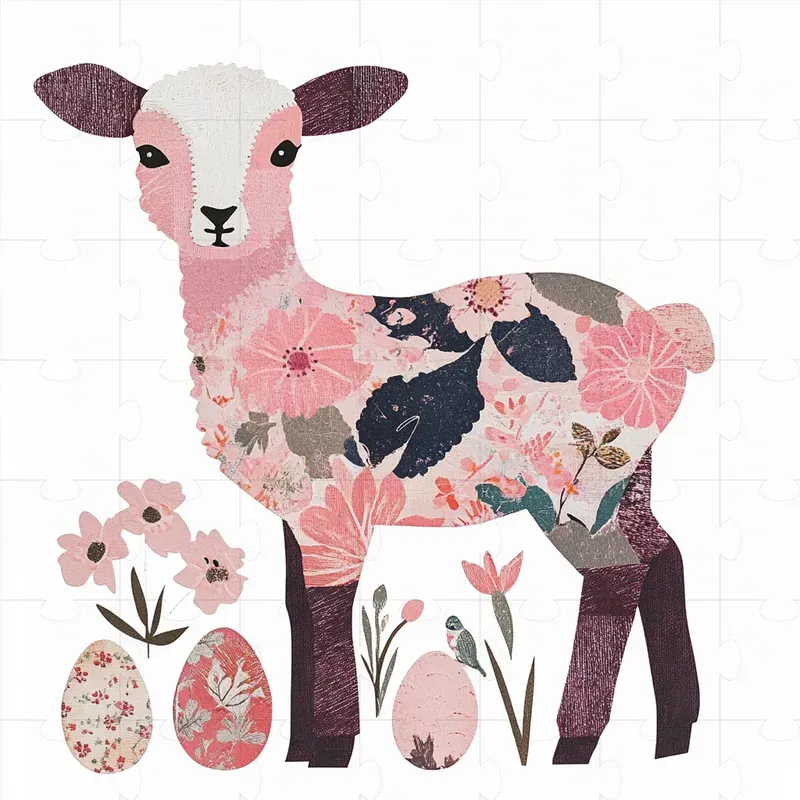 Easter Spring Double Exposure Cliparts