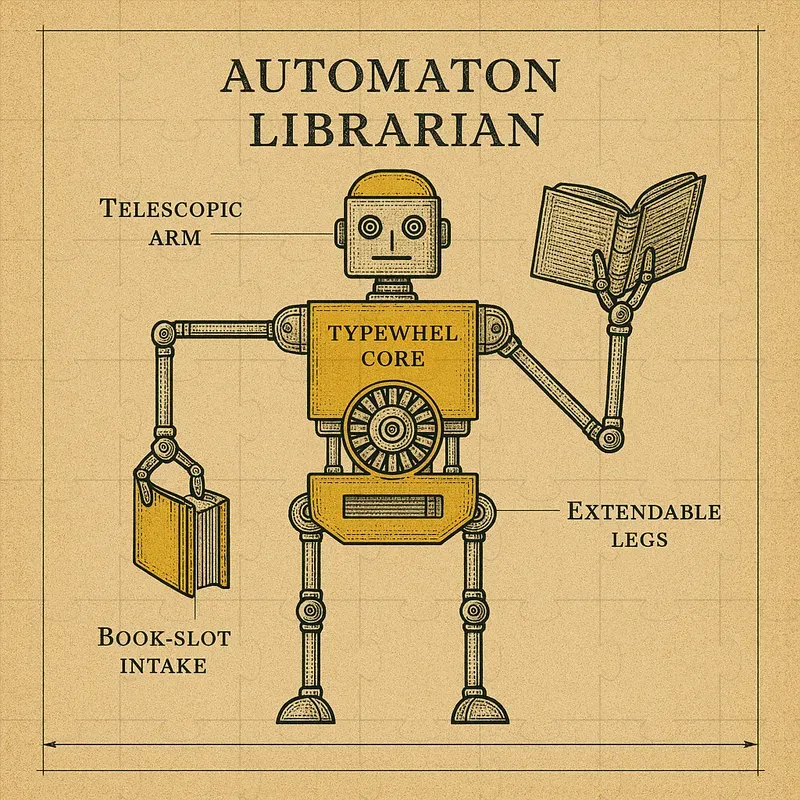 Steampunk Blueprint Machine Art