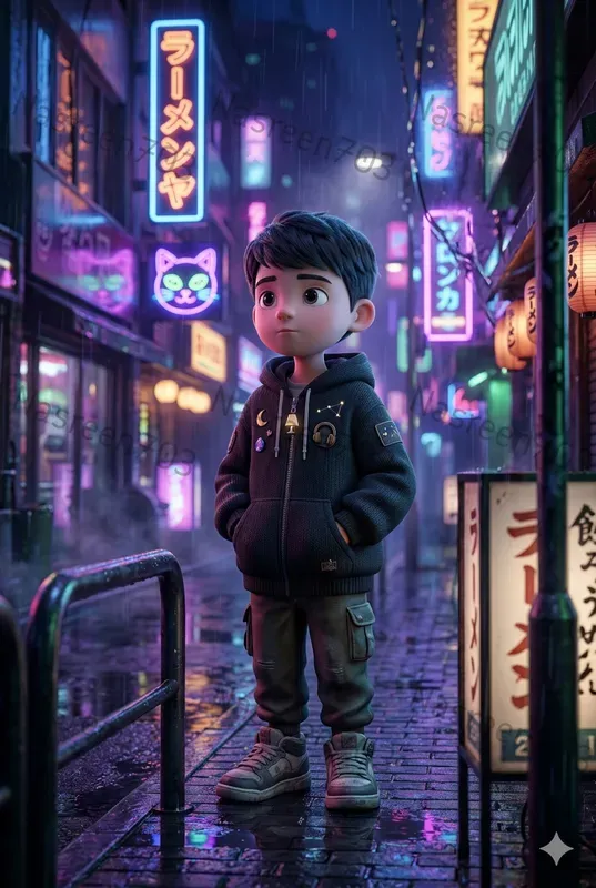 Playful Giant World Cinematic 3D Scenes