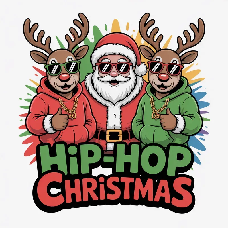 Urban Christmas Tshirt Designs Png