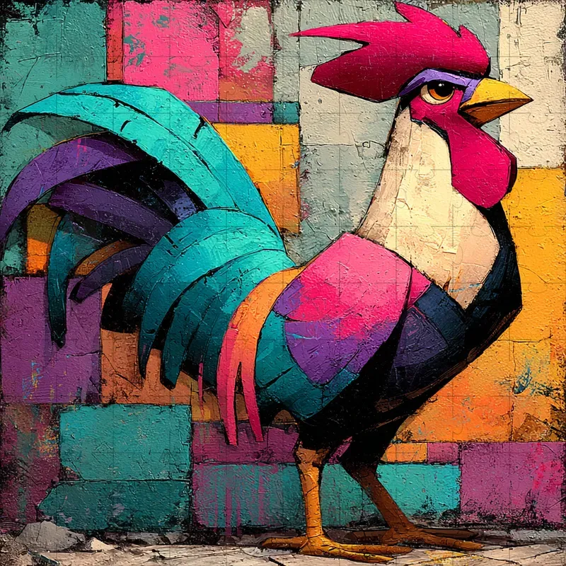 Textured Street Art Pop Surreal Murals