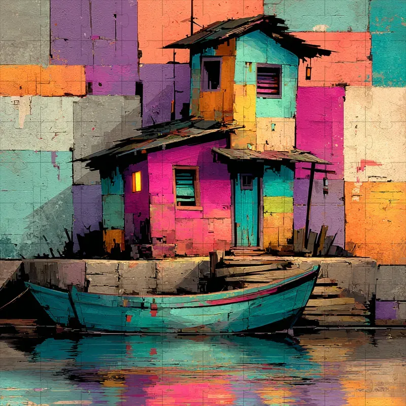 Textured Street Art Pop Surreal Murals
