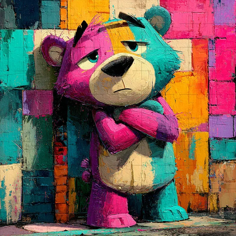 Textured Street Art Pop Surreal Murals