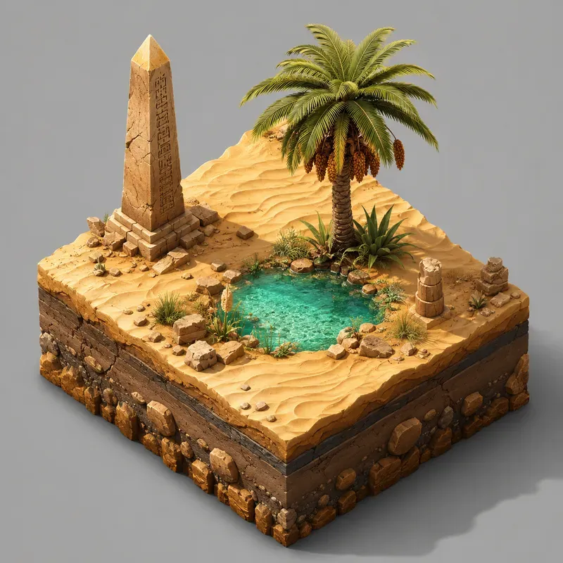 3D Isometric Game Tile Asset Designs