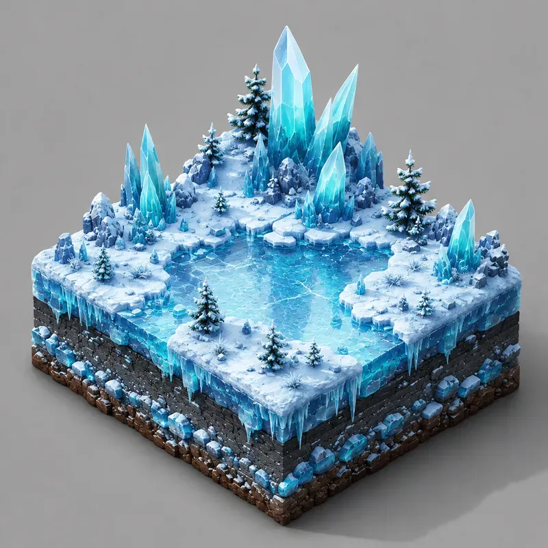 3D Isometric Game Tile Asset Designs