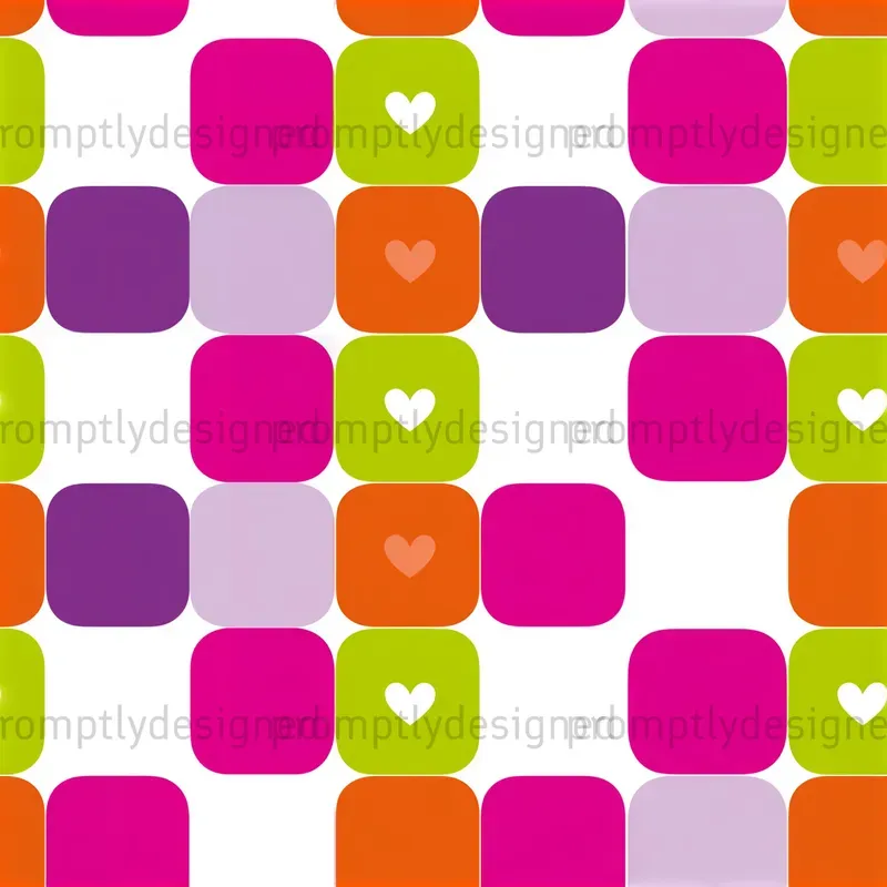 Playful Checkerboard Seamless Patterns