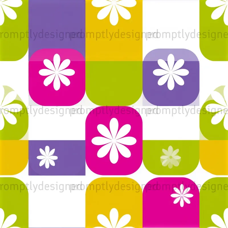 Playful Checkerboard Seamless Patterns