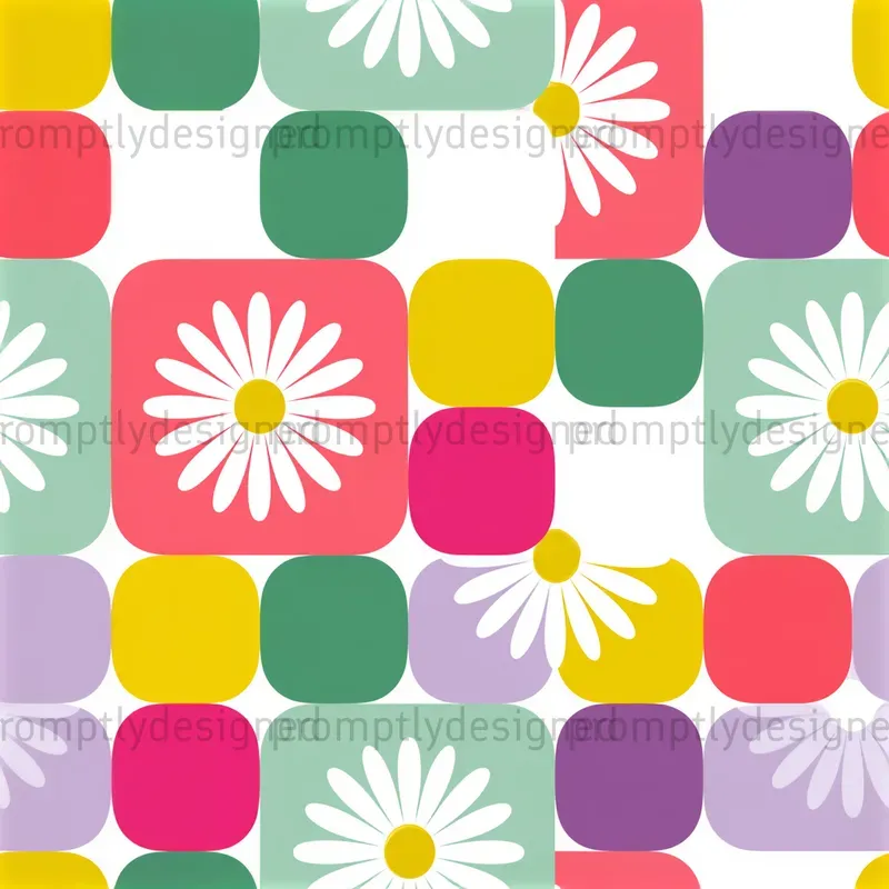 Playful Checkerboard Seamless Patterns