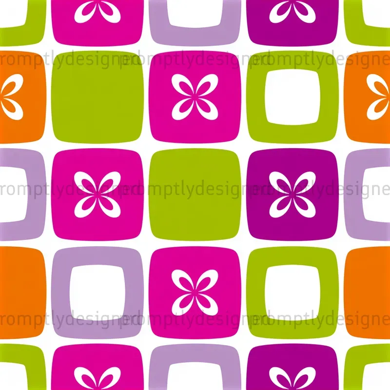Playful Checkerboard Seamless Patterns