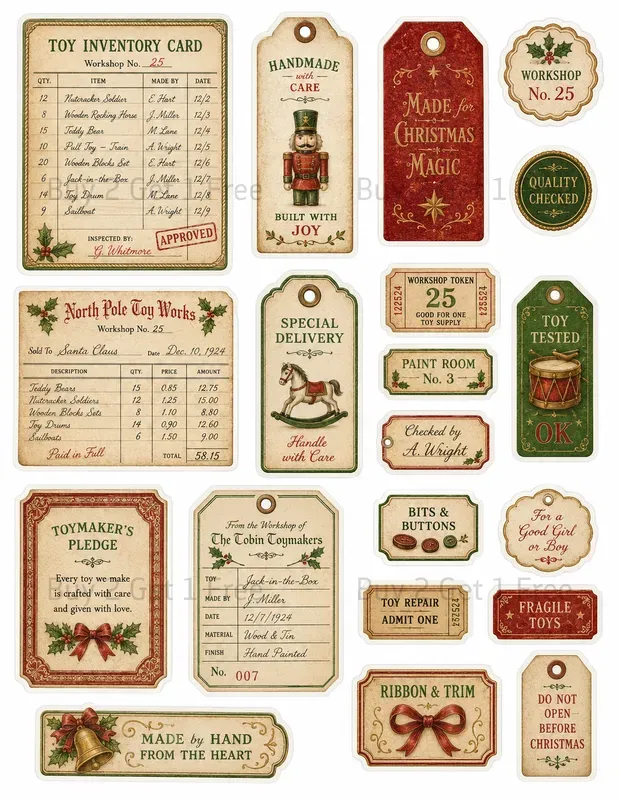 Junk Journal Fussy Cut Ephemera Sheets