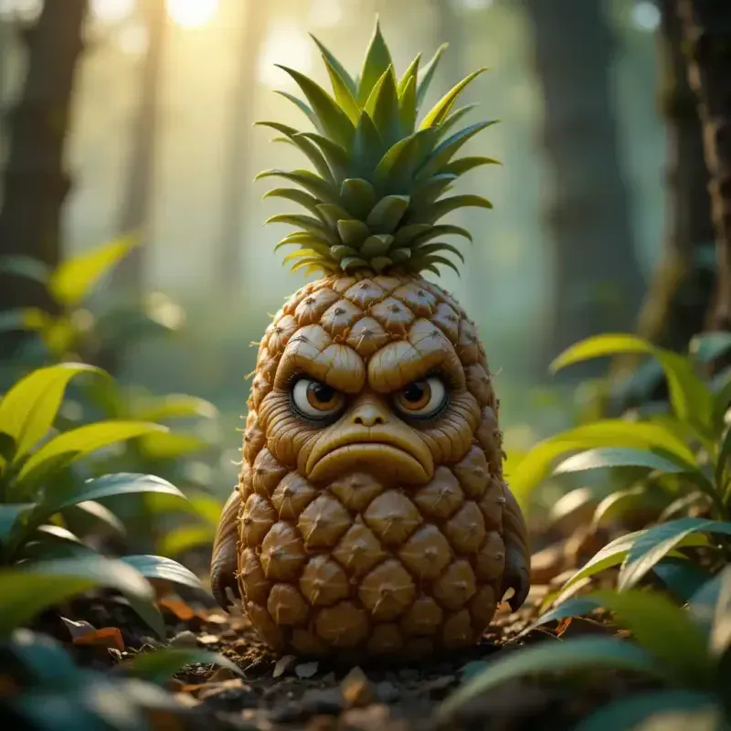 Whimsical 3D Fruit Characters In Magica