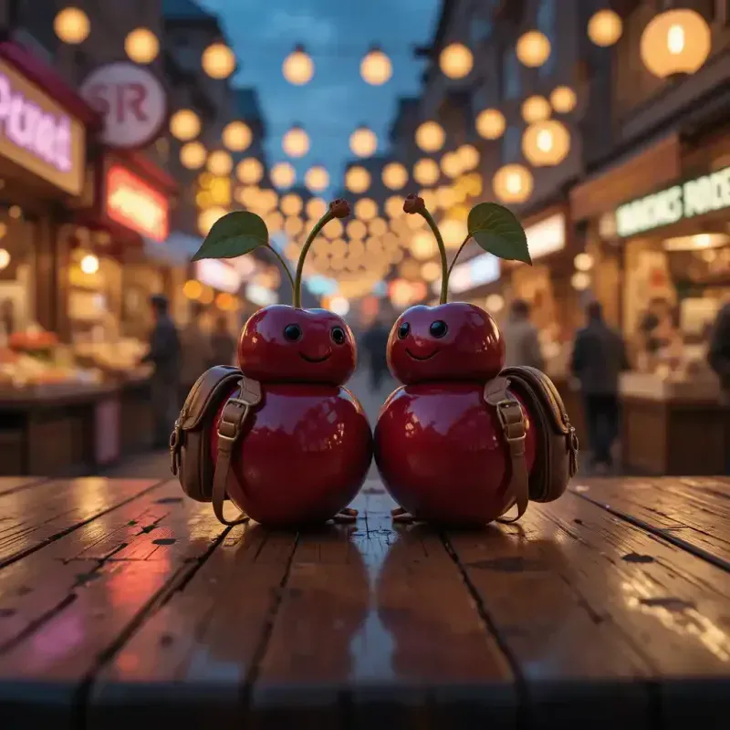 Whimsical 3D Fruit Characters In Magica