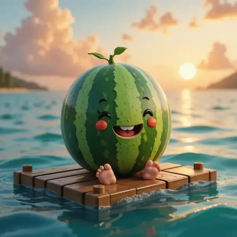 Whimsical 3D Fruit Characters In Magica